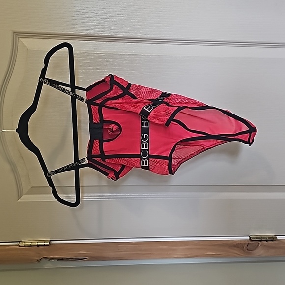BCBG red bodysuit lingerie size Medium EUC - Picture 2 of 7